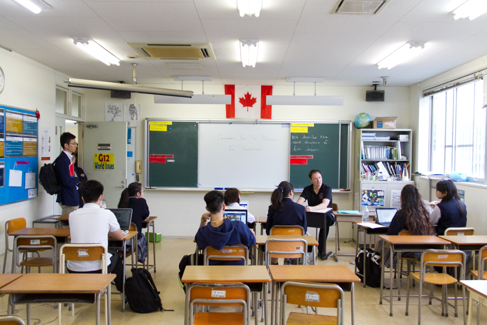 コロンビアインターナショナルスクール　学校説明会　高校課程　公開授業